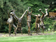 Olympic Wannabes by Glenda Goodacre, near the Hintz Family Alumni Center at Penn State